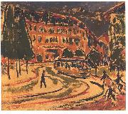 Ernst Ludwig Kirchner Tramway in Dresden oil on canvas